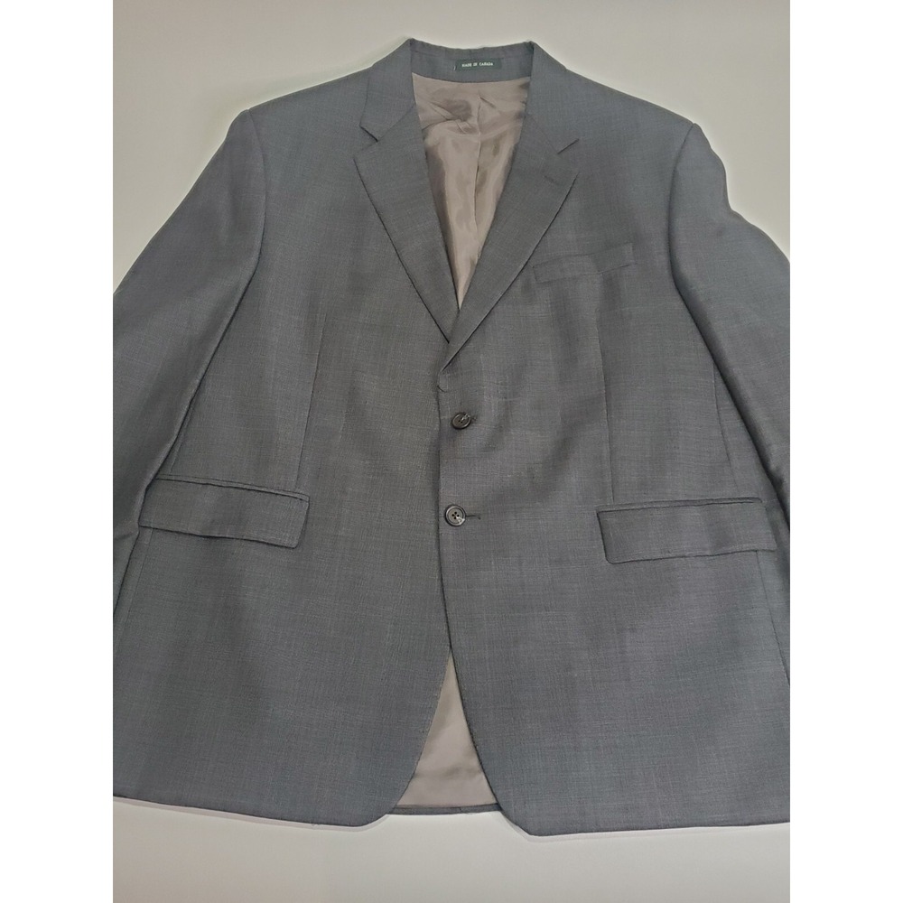 Lauren Ralph Lauren Men's 100% Pure Wool Suit Jacket, Grey, 48R